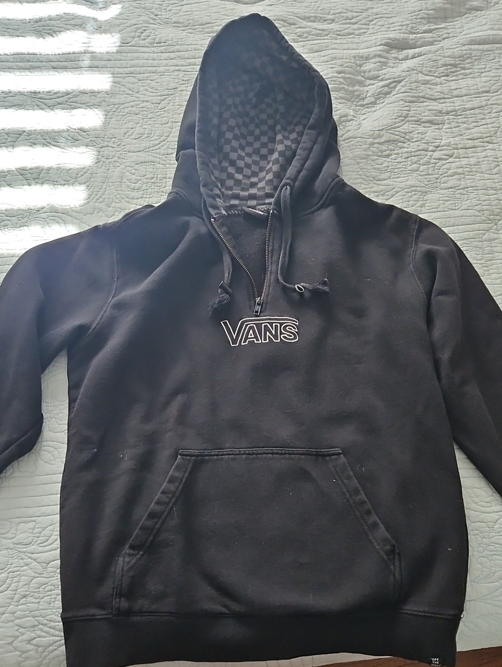 Vans Men's Black Hoodie Sweatshirt